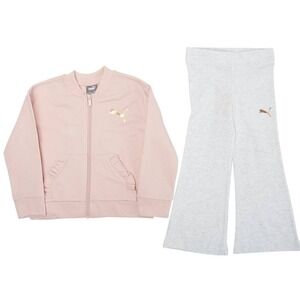 Toddler Girl Puma Solid Jacket And Flare Leggings Set Size 5TRetail $46